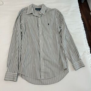 Ralph Lauren Black and White Casual Button Down Shirt